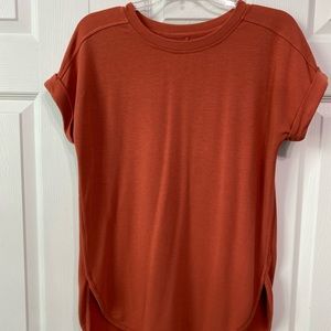 burnt orange classy top